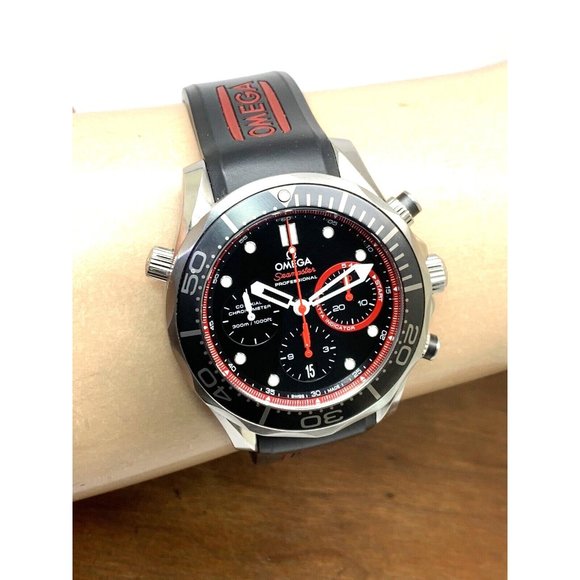 Omega Seamaster Men's Watch Swiss Automatic Chronograph Black Dial 44mm … - Picture 11 of 15